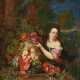Hieronymus Galle. Park Scenery with Elegant Lady Next to a Marvellous Fruit Stilllife - фото 1