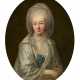 Anton Graff. Portrait of Marie Madeleine Platzmann (Berlin 1752-1790) in a White Polka-Dot Silk Dress - Foto 1