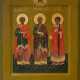 Russischer Ikonenmaler. The Three Saints Gurias, Samanos and Abibo of Edessa - photo 1 Russischer Ikonenmaler. The Three Saints Gurias, Samanos and Abibo of Edessa - photo 1
