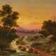 Monogrammist F.K.. Landscape with Stream in Evening Light - photo 1