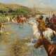Franz Roubaud. Circassian Equestrian Army During the Crossing of the River Course - photo 1