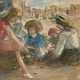 Johan Antoni de Jonge. Children at the Beach near Scheveningen - Foto 1 Johan Antoni de Jonge. Children at the Beach near Scheveningen - Foto 1