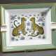 Hermès Aschenbecher mit polychromem Dekor "Leopard… - Foto 1