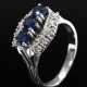 Wempe white gold 750 ring with Burmese sapphires (… - photo 1
