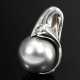 750 white gold pendant in amorphous shape with lar… - photo 1 750 white gold pendant in amorphous shape with lar… - photo 1