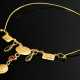 Decorative 900 yellow gold necklace made of medall… - photo 1 Decorative 900 yellow gold necklace made of medall… - photo 1