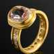 Handgefertigter Gelbgold 916 Ring mit Morganit (ca… - Foto 1 Handgefertigter Gelbgold 916 Ring mit Morganit (ca… - Foto 1