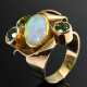 Handcrafted 585 yellow gold ring with opal cabocho… - фото 1 Handcrafted 585 yellow gold ring with opal cabocho… - фото 1