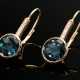 Pair of Burkhardt + Bischoff rose gold 585 earring… - фото 1 Pair of Burkhardt + Bischoff rose gold 585 earring… - фото 1