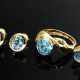 4 Various pieces of jewellery with blue topaz: ova… - фото 1 4 Various pieces of jewellery with blue topaz: ova… - фото 1