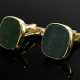 Pair of classic 585 yellow gold cufflinks with hel… - photo 1 Pair of classic 585 yellow gold cufflinks with hel… - photo 1