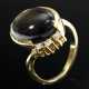 Gelbgold 585 Ring mit braunem Sternsaphir Cabochon… - Foto 1 Gelbgold 585 Ring mit braunem Sternsaphir Cabochon… - Foto 1