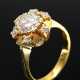 750 yellow gold ring with solitaire diamond (appro… - photo 1 750 yellow gold ring with solitaire diamond (appro… - photo 1