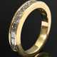 Narrow 750 yellow gold half-memory ring with 13 pr… - photo 1 Narrow 750 yellow gold half-memory ring with 13 pr… - photo 1