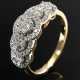 Delicate 750 yellow gold ring with 88 brilliant-cu… - photo 1