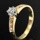 Schmaler Gelb- und Weißgold 750 Vorsteckring mit B… - Foto 1 Schmaler Gelb- und Weißgold 750 Vorsteckring mit B… - Foto 1