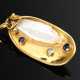 Modern 750 yellow gold pendant pin with diamond (a… - photo 1 Modern 750 yellow gold pendant pin with diamond (a… - photo 1