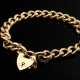 Classic 625 red gold round curb chain bracelet wit… - photo 1 Classic 625 red gold round curb chain bracelet wit… - photo 1