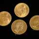 4 Gelbgold 900 Münzen „20 Mark, Wilhelm II Deutsch… - Foto 1 4 Gelbgold 900 Münzen „20 Mark, Wilhelm II Deutsch… - Foto 1