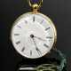 750 yellow gold pocket watch in a simple 2-lid cas… - фото 1 750 yellow gold pocket watch in a simple 2-lid cas… - фото 1