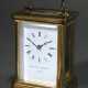 English travel clock in brass case with glass on a… - фото 1 English travel clock in brass case with glass on a… - фото 1