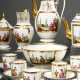 15 Pieces Empire coffee and tea service with a sce… - photo 1