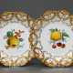 Pair of small Meissen splendid plates ‘fruit decor… - photo 1