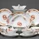 34 pieces of Meissen dinner service ‘Roter reicher… - фото 1