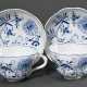 Pair of large Meissen milk coffee cups/saucers ‘On… - photo 1