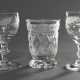 3 Diverse Biedermeier Gläser, 1. Hälfte 19.Jh.: Pa… - Foto 1
