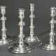 4 candlesticks in classic style, maker's mark: Wil… - photo 1 4 candlesticks in classic style, maker's mark: Wil… - photo 1