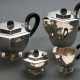 4-Piece hammered Art Deco coffee and tea service i… - photo 1 4-Piece hammered Art Deco coffee and tea service i… - photo 1