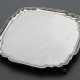 Square English tray with recessed corners on rolle… - photo 1 Square English tray with recessed corners on rolle… - photo 1