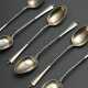 6 Danish mocha spoons with twisted handles, hallma… - photo 1 6 Danish mocha spoons with twisted handles, hallma… - photo 1