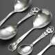 5 Various Danish spoons with floral decoration, va… - photo 1 5 Various Danish spoons with floral decoration, va… - photo 1