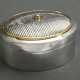 Oval 925 silver box with domed lid and diamond (ap… - фото 1 Oval 925 silver box with domed lid and diamond (ap… - фото 1