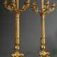 Pair of Empire girandoles in classic form on three… - фото 1 Pair of Empire girandoles in classic form on three… - фото 1