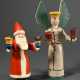 2 Diverse Erzgebirge Leuchterfiguren "Engel" und "… - Foto 1