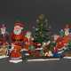 10 assorted Christmas figures, pewter, painted in … - photo 1