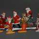 8 Various Christmas figures, pewter painted in pol… - photo 1