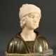 Morin, Georges (1874-1950) ‘Girl Bust’, marble/pat… - photo 1