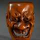 Buchsbaum Netsuke "Beshimi Mask," signed Sosai mit… - photo 1 Buchsbaum Netsuke "Beshimi Mask," signed Sosai mit… - photo 1