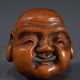 Boxwood netsuke ‘Daikoku mask’, signed Deme Uman 出… - photo 1 Boxwood netsuke ‘Daikoku mask’, signed Deme Uman 出… - photo 1