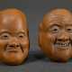 2 Various ceramic netsuke ‘Noh masks’, stamp signa… - photo 1 2 Various ceramic netsuke ‘Noh masks’, stamp signa… - photo 1