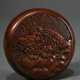Rare boxwood Hako netsuke ‘Shishi on rocks’, circa… - photo 1 Rare boxwood Hako netsuke ‘Shishi on rocks’, circa… - photo 1