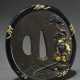 Very fine shibuichi tsuba ‘Taikôbô fishing under a… - photo 1