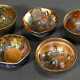 5 Various Japanese porcelain sake bowls with decor… - photo 1 5 Various Japanese porcelain sake bowls with decor… - photo 1