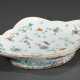 Chinese porcelain footed bowl in rhombic shape wit… - photo 1