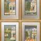 4 Miniaturmalereien aus der Ramayana "Rama und Sit… - Foto 1 4 Miniaturmalereien aus der Ramayana "Rama und Sit… - Foto 1