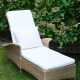 Dedon lounger made of polyethylene wicker with hei… - фото 1